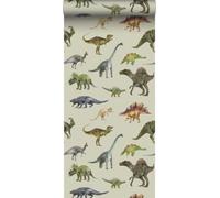 Sanders & Sanders papier peint dinosaures vert grisé 50 x 900 cm