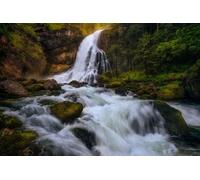 Sanders & Sanders papier peint panoramique cascade vert, blanc et marron 375 x 270 cm