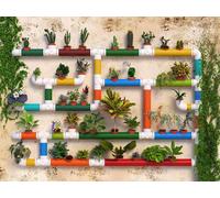 Sanders & Sanders papier peint panoramique les plantes vert, orange et jaune 375 x 270 cm