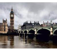 Sanders & Sanders papier peint panoramique Londres beige, gris et vert 375 x 270 cm