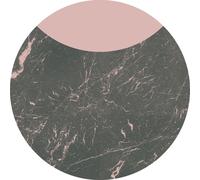 Sanders & Sanders papier peint panoramique rond adhésif marbre gris foncé et rose Ø 125 cm
