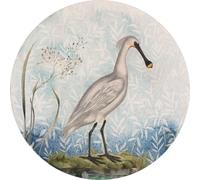 Sanders & Sanders papier peint panoramique rond adhésif oiseau bleu et gris Ø 125 cm