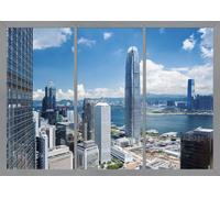 Sanders & Sanders papier peint panoramique vue de la ville bleu et gris 375 x 270 cm
