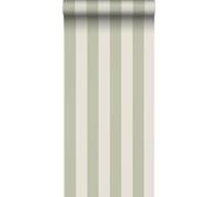 Sanders & Sanders papier peint rayé vert et vert clair 0.53 x 10.05 m