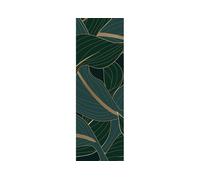 Sanders & Sanders Poster Feuilles Vert foncé, bleu pétrole et or - 601074 - 0,9 x 2,7 m