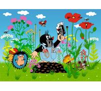 Sanders & Sanders Poster La petite taupe bleue et verte - 600664 - 160 x 110 cm