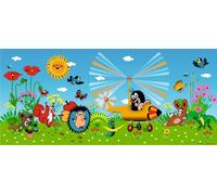 Sanders & Sanders Poster La petite taupe bleue et verte - 600892 - 202 x 90 cm