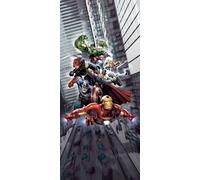 Sanders & Sanders Poster Les vengeurs Vert, rouge et gris - 601045 - 0,9 x 2,02 m