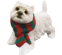 Sandicast Sculpture de Terrier Blanc de Taille Moyenne West Highland, Blanc, Ornament