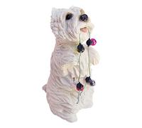 Sandicast Sculpture de Terrier Blanc de Taille Moyenne West Highland, Blanc, Ornament