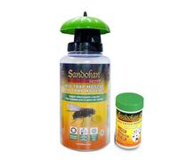 Sandokan Bio Piège à Mouches et Insectes avec Attractif, réutilisable pour Une Utilisation en extérieur