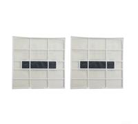 Sandyseptember Lot de 2 filtres anti-poussière pour climatiseur pour sortie d'air intérieur, accessoires en maille plastique compatibles avec les modèles muraux 1P/1,5HP (32,3 x 31,8 cm)