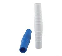 Sandyseptember Lot de 2 raccords de tuyau de piscine, adaptateur en PVC pour raccord de pompe à vide et filtre de 3,8 cm et 3,8 cm, bleu et blanc