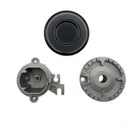 Sandyseptember Lot de 3 couvercles de rechange pour brûleur à gaz et cuisinière électrique - Compatible avec la plupart des brûleurs à gaz et électriques (concave 75)