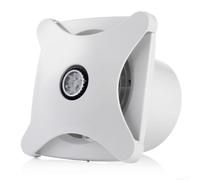 Sandyseptember Ventilateur d'extraction de plafond de salle de bain 28 W avec lumière, ventilation silencieuse pour toilettes ou douche, panneau ABS, montage mural, flux d'air 197 m³/h