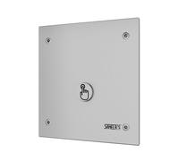 Sanela - Commande électronique de la chasse d'eau, alimentation par pile 6 V, acier inoxydable SLW 01PBA