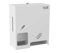 Sanela - Distributeur d'articles d'hygiène, blanc SLZN 86W