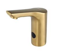 Sanela - Robinet de lavabo électronique, pour eau froide, alimentation secteur, doré mat SLU 62GX
