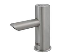 Sanela Robinets Piezo - Mitigeur de lavabo Piezo anti-vandalisme, alimentation depuis pile de 6V, inox SLU 93PDB