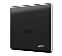 Sanela - Système de rinçage en inox pour urinoir avec électronique infrarouge ALS, alimentation sur secteur 24 V CC, noir SLP 02KVZ