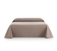 Sanelitex Couvre-lit Habitat | Couleur Lin | Lit de 180 cm | Réversible | Toucher Extra Doux | Fabriqué en Espagne