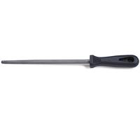 Sanelli Ligne Lario,Fusil à Aiguiser Manche Plastique,Acier Inoxydable,Noir,36.0x2.5x3.0 cm