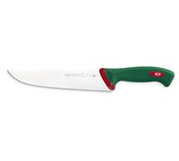 Sanelli Couteau de boucher Ligne Premana Professional 22 cm Acier inoxydable Vert et Rouge