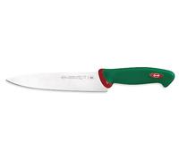 Sanelli Ligne Premana Professional,Couteau Chef Cm.20,Acier Inoxydable,Vert et Rouge,