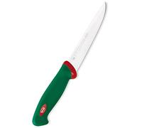 Sanelli Ligne Premana Professional,Couteau Désosser Cm.16,Acier Inoxydable,Vert et Rouge,