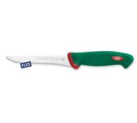 Sanelli Ligne Premana Professional,Couteau Désosser Fin Flexible Cm.16,Acier Inoxydable,Vert et Rouge,29.0x3.0x4.0 cm
