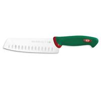 Sanelli Ligne Premana Professional,Couteau Japonais Olivé Cm.18,Acier Inoxydable,Vert et Rouge,31.0x3.0x6.0 cm