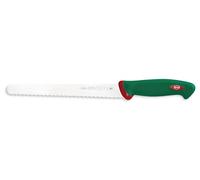 Sanelli Ligne Premana Professional,Couteau Pain Cm.24,Acier Inoxydable,Vert et Rouge,32.0x3.0x4.0 cm