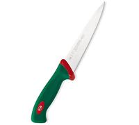 Sanelli Couteau à piquer Ligne Premana Professional, lame 18 cm, acier inox, manche vert et rouge