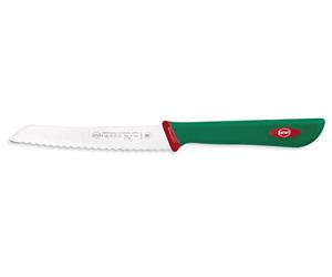 Sanelli Ligne Premana Professional,Couteau Tomate Cm.12,Acier Inoxydable,Vert et Rouge,23.0x1.5x2.5 cm