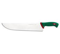 Sanelli Ligne Premana Professional,Couteau Trancheur Cm.36,Acier Inoxydable,Vert et Rouge,48.5x3.0x7.0 cm