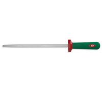 Sanelli Ligne Premana Professional,Fusil à Aiguiser Cm.30,Acier Inoxydable,Vert et Rouge,
