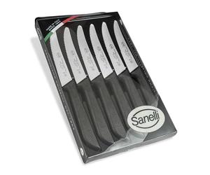 Sanelli Linea Skin Lot de 6 couteaux en acier inoxydable