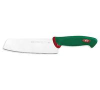 Sanelli Premana Professional Couteau Japonais en Acier Inoxydable, Vert/Rouge 31 x 3 x 6 cm