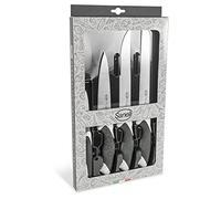 Sanelli Sakura Lot de 4 couteaux de cuisine Blanc/noir