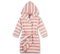 Sanetta Peignoir fille - mode bain, coton, capuche, poche, rayures rose/blanc 152