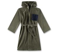 Sanetta - Boy's Terry Fleece Velours Bathrobe - Peignoir de bain - 188 - olive