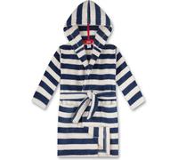 Sanetta Garçons Peignoir - mode bain, coton, capuche, poche, rayures bleu/blanc 104