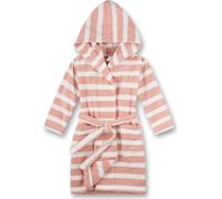Sanetta Peignoir fille - mode bain, coton, capuche, poche, rayures rose/blanc 116