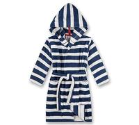 Sanetta Peignoir garçon - mode bain, coton, capuche, poche, rayures bleu/blanc 176