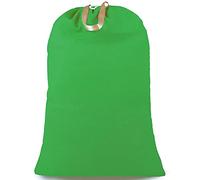 SANFERGE Sac à linge robuste avec cordon de serrage et poignée, sac de voyage extra large pour linge sale et linge domestique, doublure durable indéchirable, 71 x 101 cm, vert Kelly