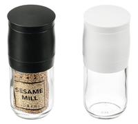 Sanfly Moulin Graines Sésame avec Outil Cuisine Multifonctions À Main Bouteille Transparente pour Les Fournitures Cuisson Chef (Couleurs Aléatoires)