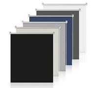 Sanfree Store Enrouleur occultant sans perçage Klemmfix - Fonction Thermique réfléchissante - pour fenêtre, Brise-Vue - Opaque - Supports de Serrage réglables - Noir - 45 x 170 cm (l x H)