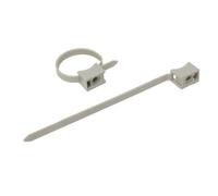 Sangle autobloquante | Serre câble plastique | Collier de serrage | Collier de serrage plastique | Sachet avec accroche de 10 colliers auto|bloquants 6 mm x 115 mm | Noir | 709011 Debflex