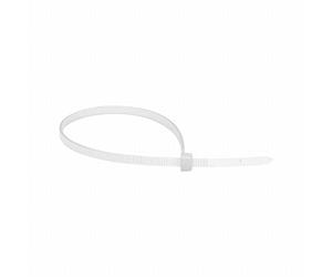 Sangle autobloquante | Serre câble plastique | Collier de serrage | Collier de serrage plastique | Sachet avec accroche de 25 colliers auto|bloquants 3.6 mm x 140 mm | Incolore | 709052 Debflex