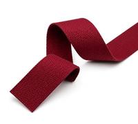 Sangle Coton Bordeaux 30 mm - 100% Coton - Épaisseur env. 1,5 mm - Vente au Mètre à la Coupe Continue - Mercerie, Couture, Sacs, Cabas, DIY